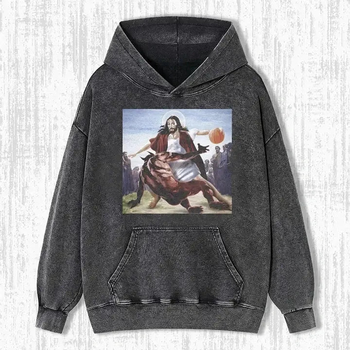 JESUS DRIBBLED THE BALL T-SHIRT