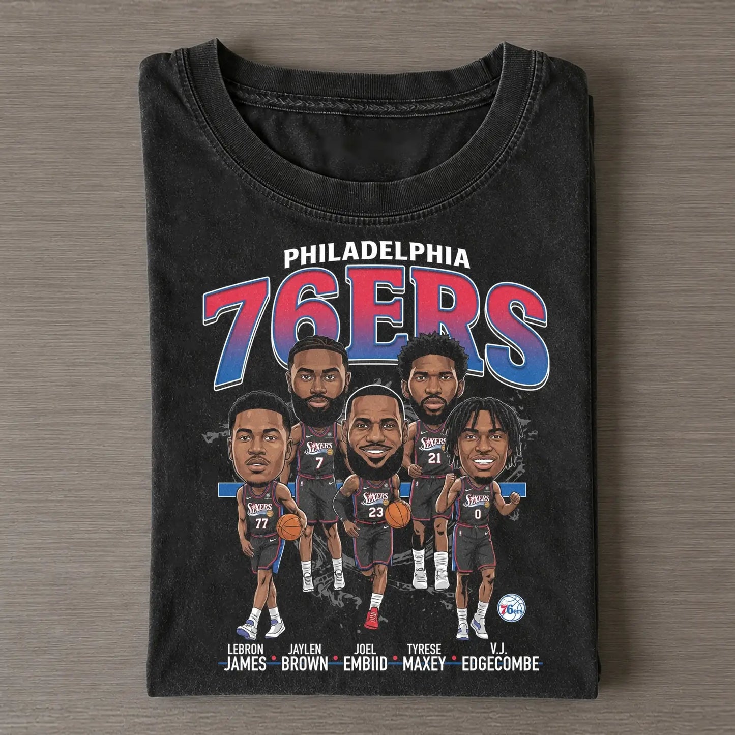 76ers Big Five Tee - FUSEVOGUE