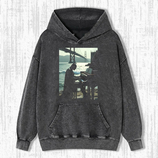 B. PLAYS THE PIANO T-SHIRT