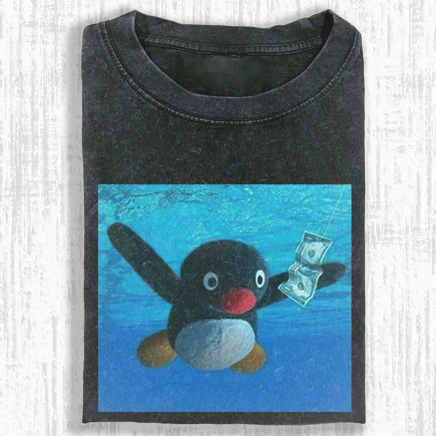 FUNNY PINGU PLUSH T-SHIRT