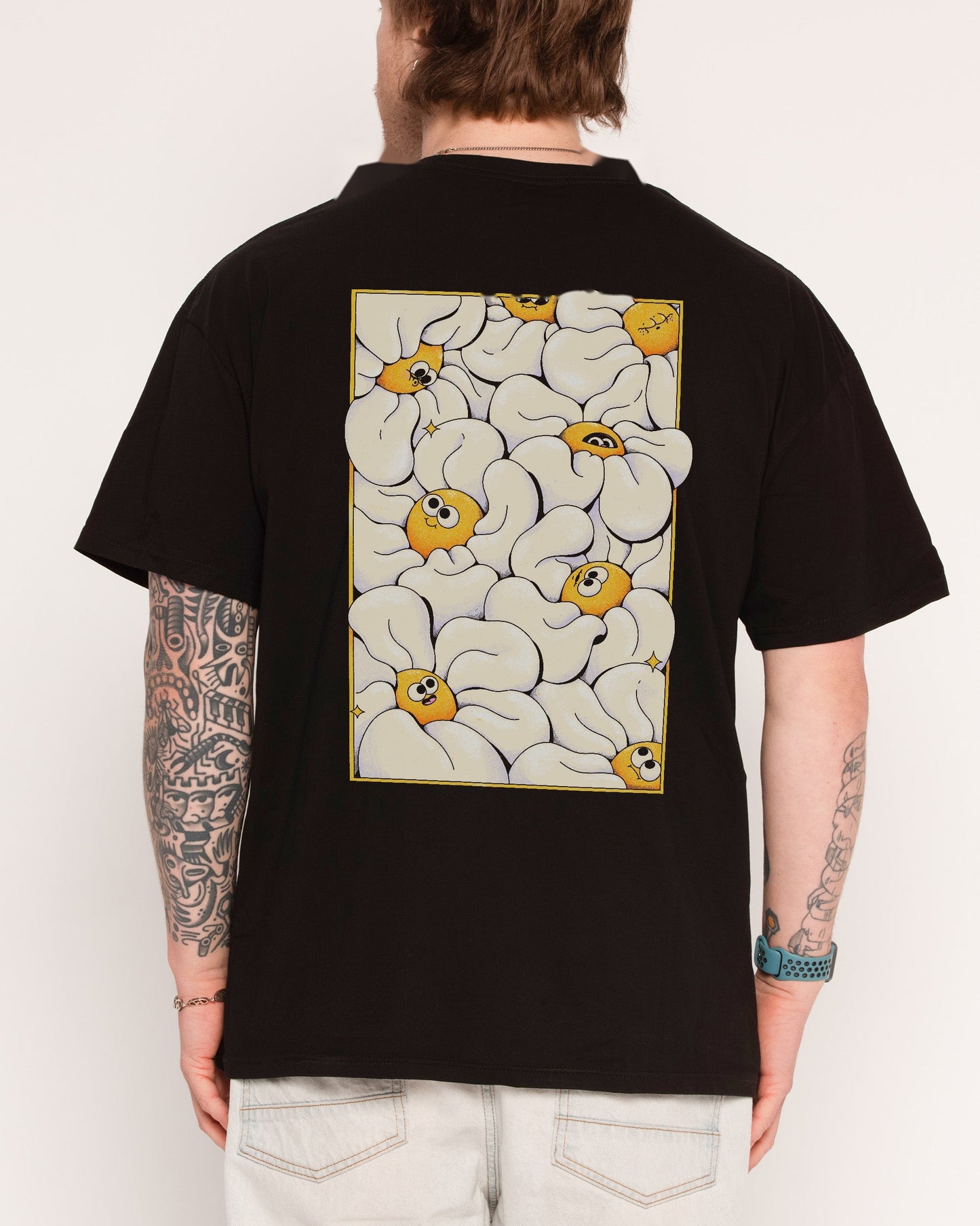 Among the Daisies Front and Back T-Shirt