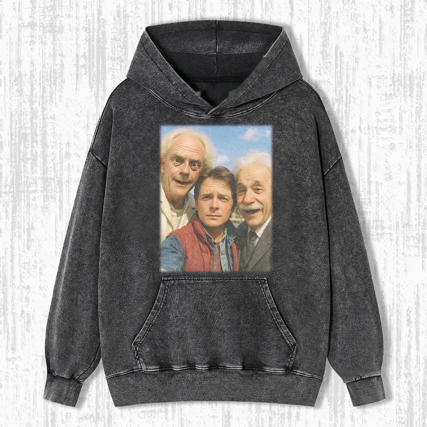 EINSTEIN AND BTTF T-SHIRT