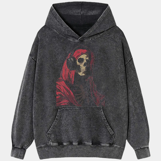 Listening Music Skull Tee