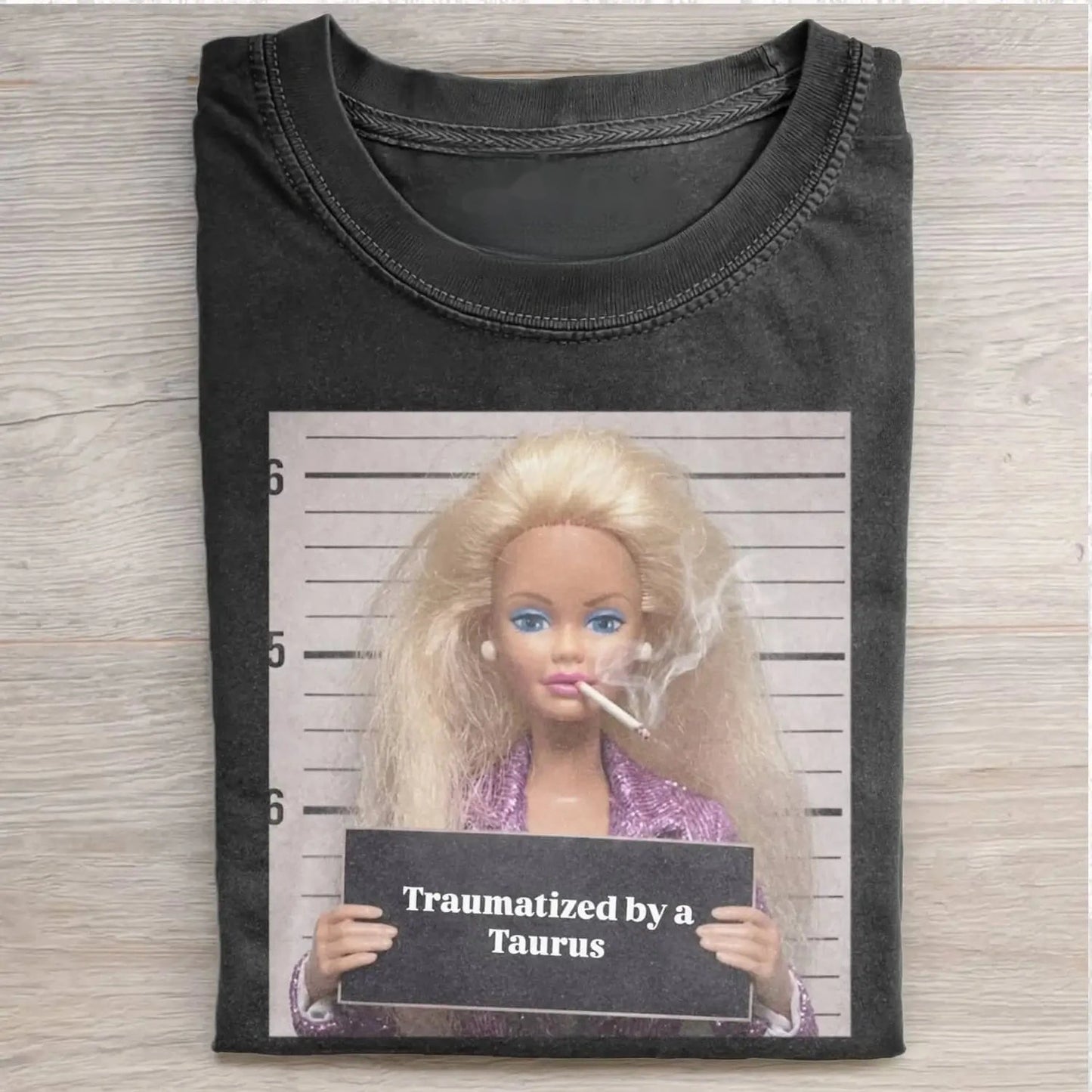 SMOKING DOLL GIRL FACE MEME TEE 2.0