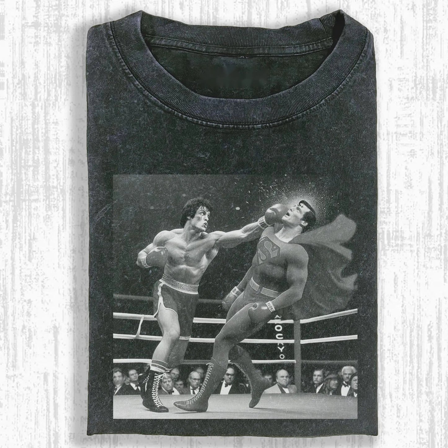 SUPERMAN VS ROCKY BALBOA T-SHIRT 1.0