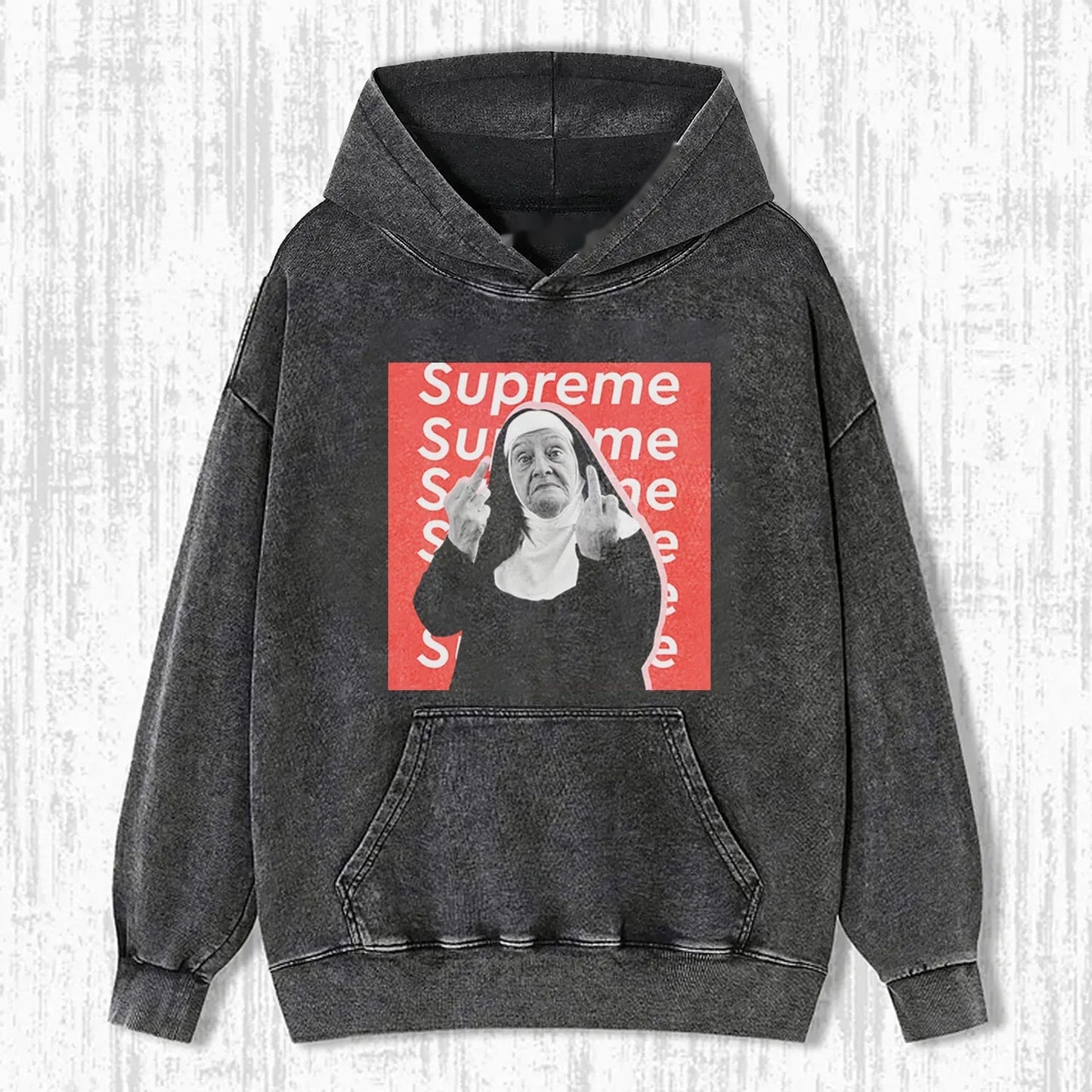 THE BAD NUN FUNNY WASHED T-SHIRT V1.0