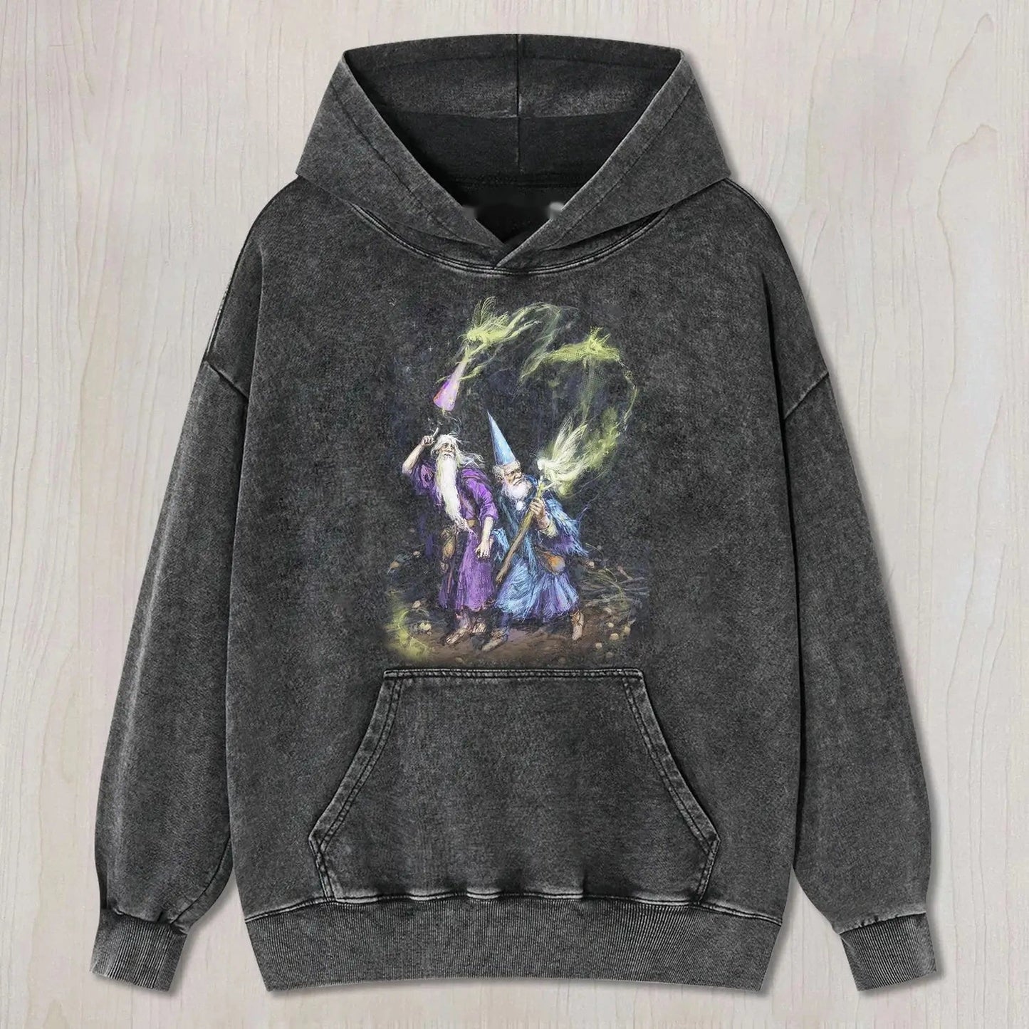 WIZARD DUO WITH GLOWING MAGIC ART TEE & SWEAT & HOOD