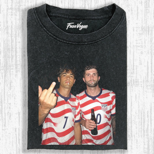 American Soccer Style Tee 6 - FUSEVOGUE