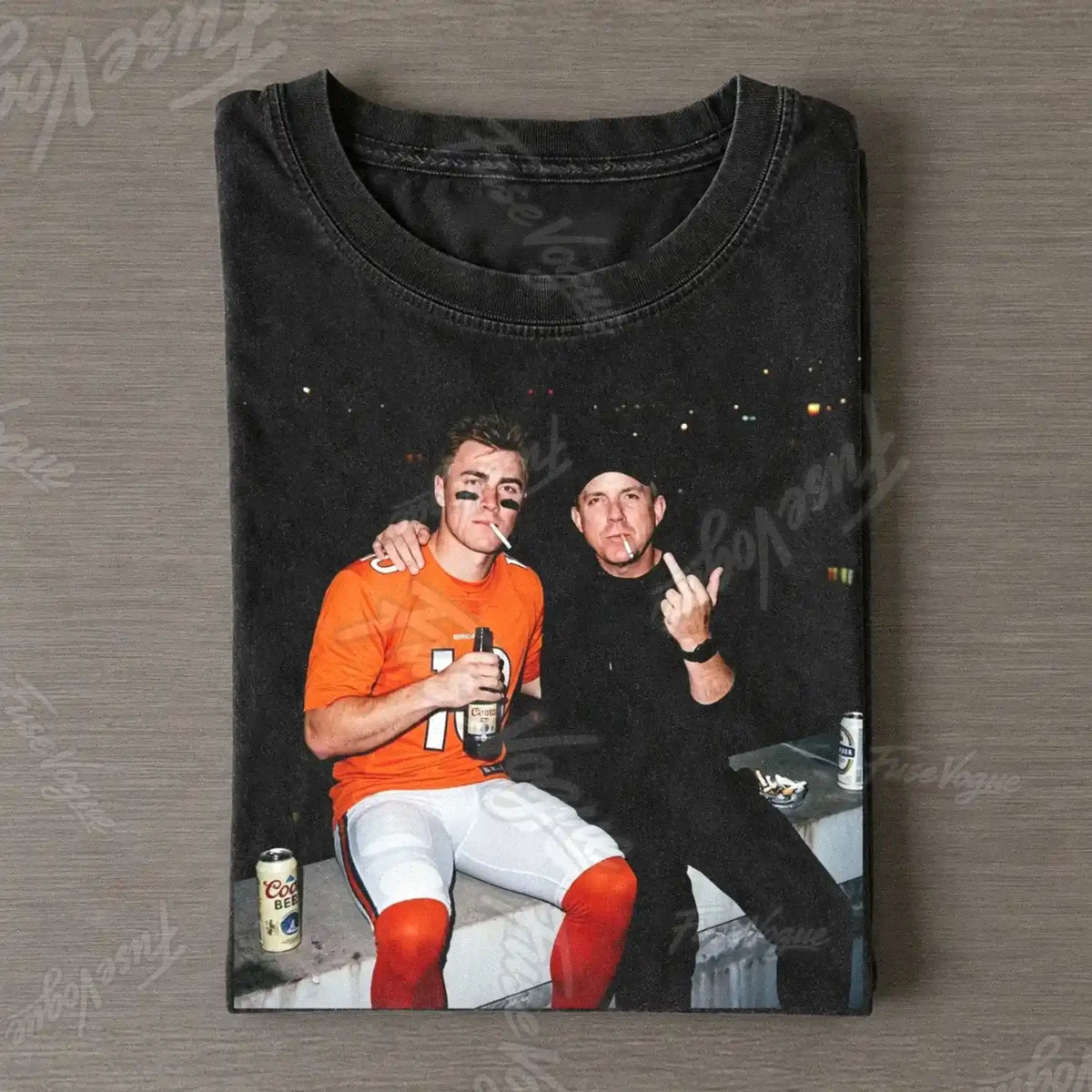 Bo Nix & Sean Payton Football T-shirt - FUSEVOGUE