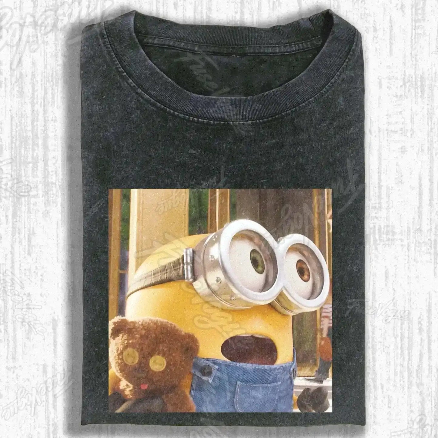 CARTOON YELLOW FIGURE T-SHIRT - FUSEVOGUE