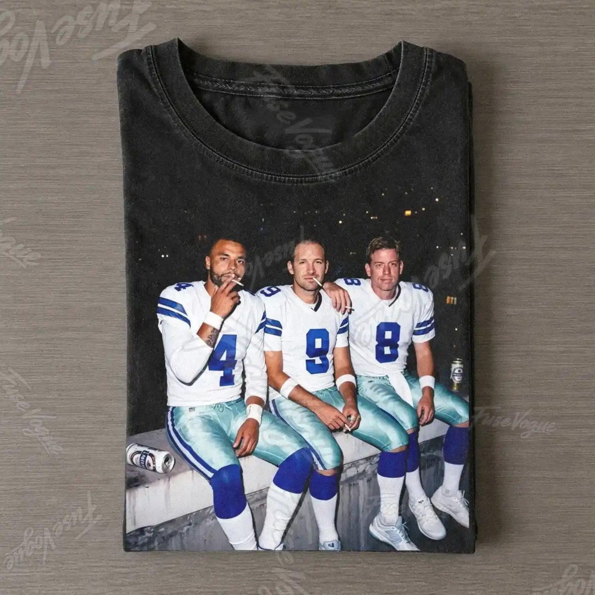 Dak Prescott & Tony Romo & Troy Aikman Football T-shirt - FUSEVOGUE