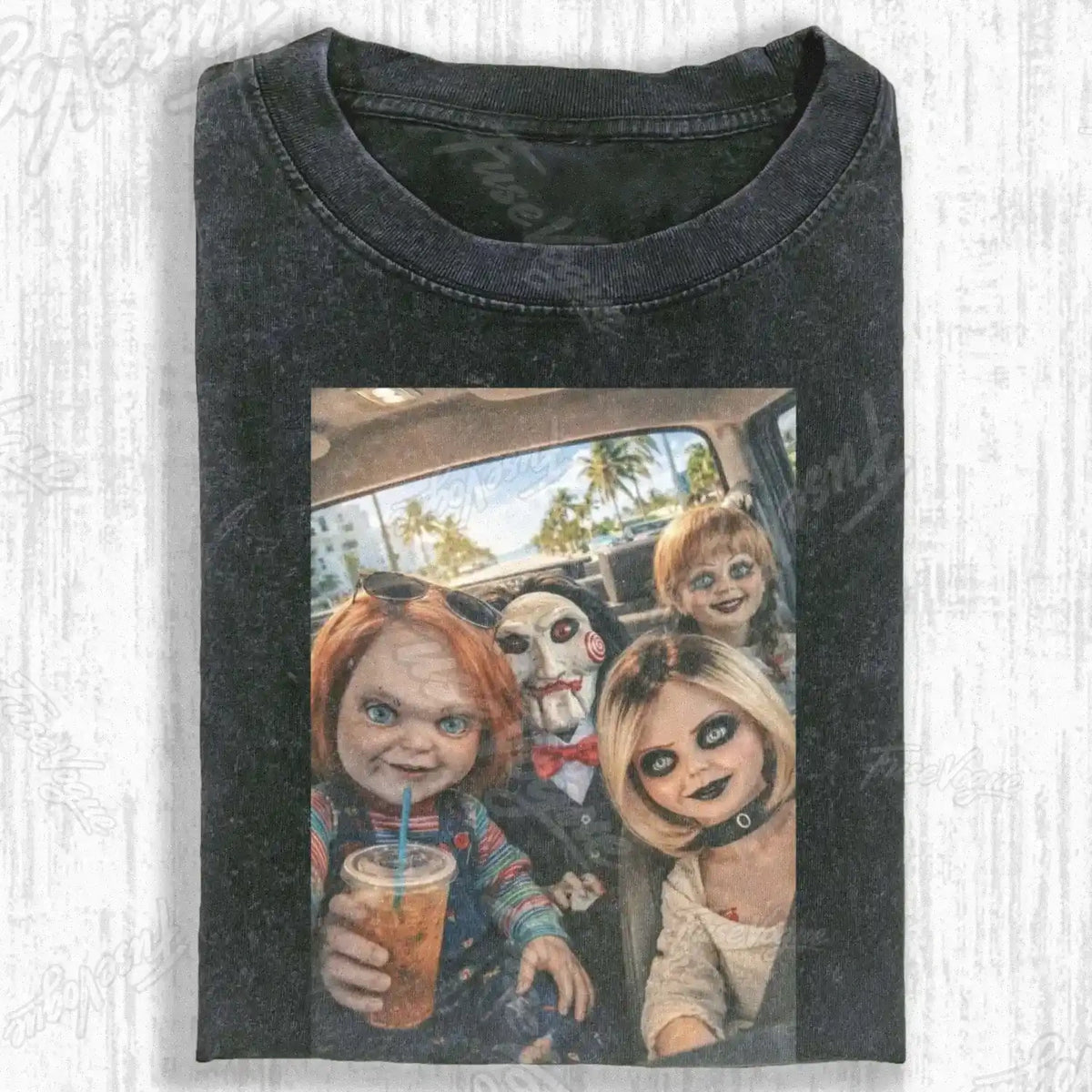 DARK DOLLS CAR RIDE T-SHIRT - FUSEVOGUE