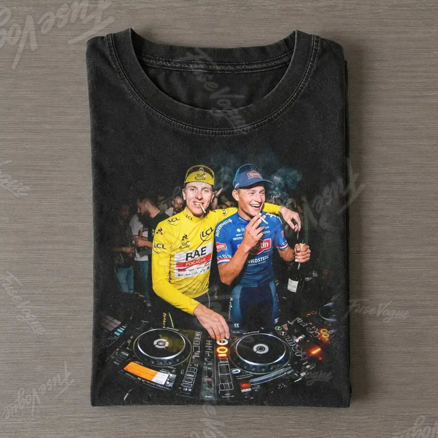 Mathieu van der Poel & Tadej Pogačar Funny 2026 Tee - FUSEVOGUE
