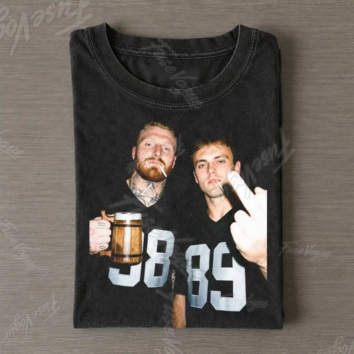 MC98 & BB89 Raiders Football Tee - FUSEVOGUE