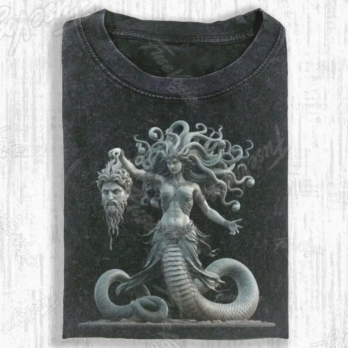 MEDUSA MARBLE STATUE T-SHIRT - FUSEVOGUE
