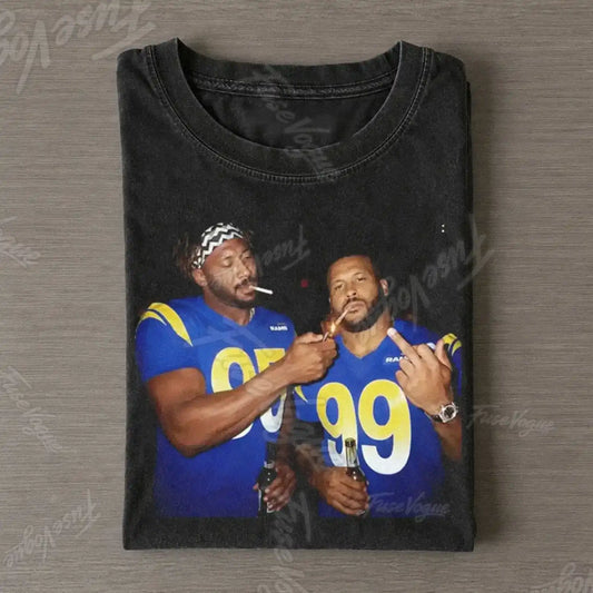 MG & AD LA Rams Football T-shirt - FUSEVOGUE