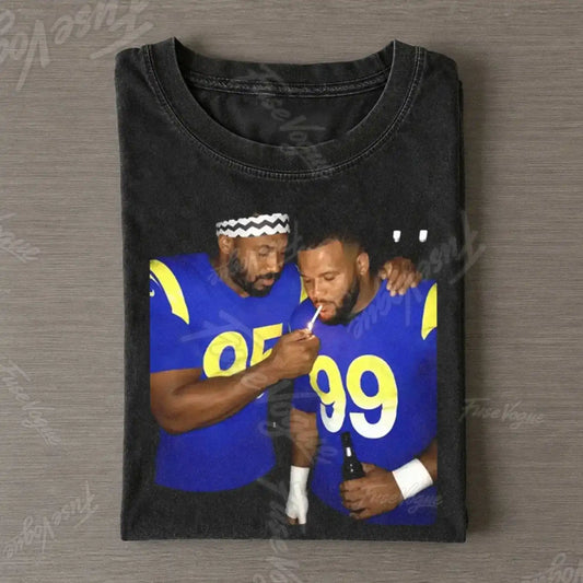 MG & AD LA Rams Football T-shirt - FUSEVOGUE