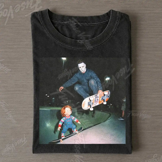 Michael Myers & Chucky Vintage Tee - FUSEVOGUE