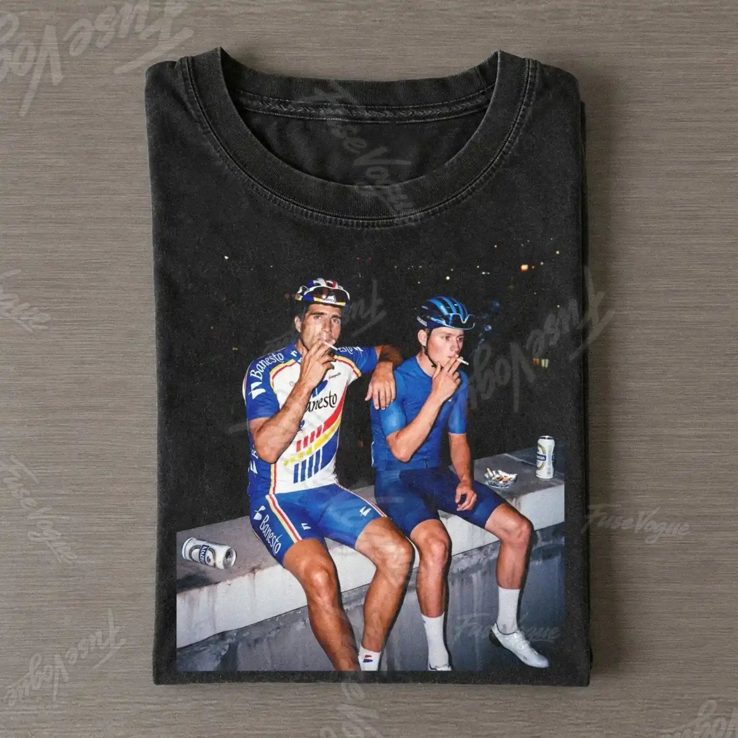 Miguel Indurain & Mathieu van der Poel 2026 Tee - FUSEVOGUE