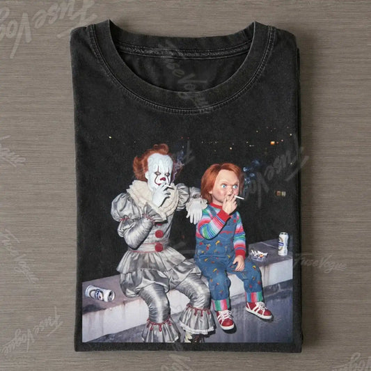 Pennywise & Chucky Vintage Tee - FUSEVOGUE