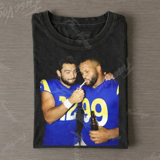 PN & AD & PN LA Rams Football T-shirt - FUSEVOGUE