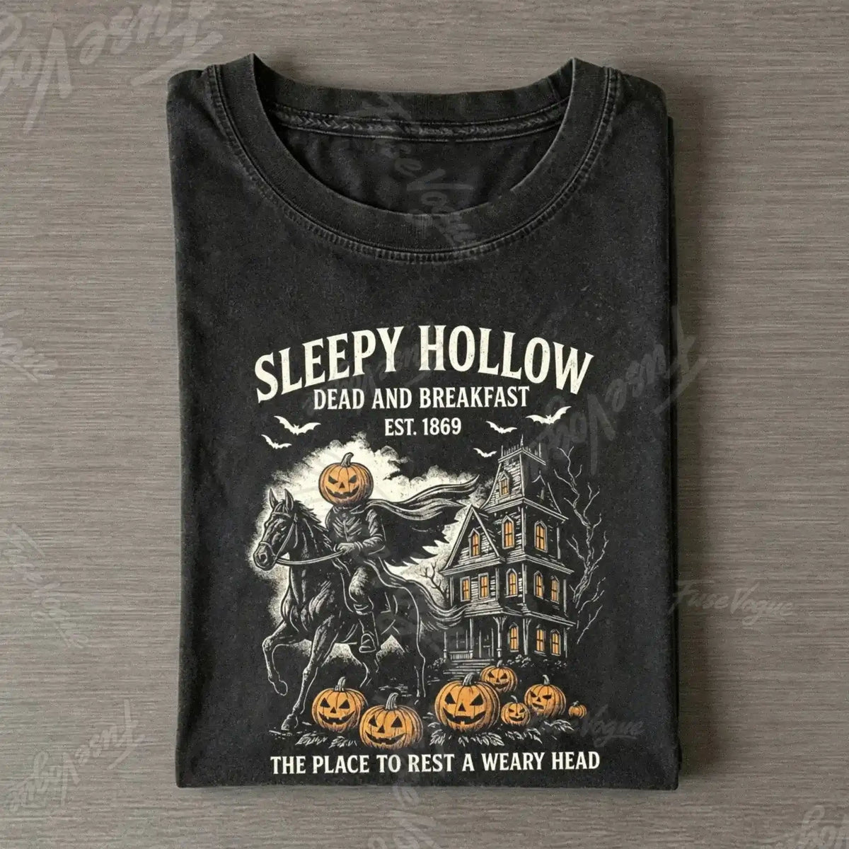 Sleepy Hollow Dead And Breakfast Halloween T-shirt - FUSEVOGUE