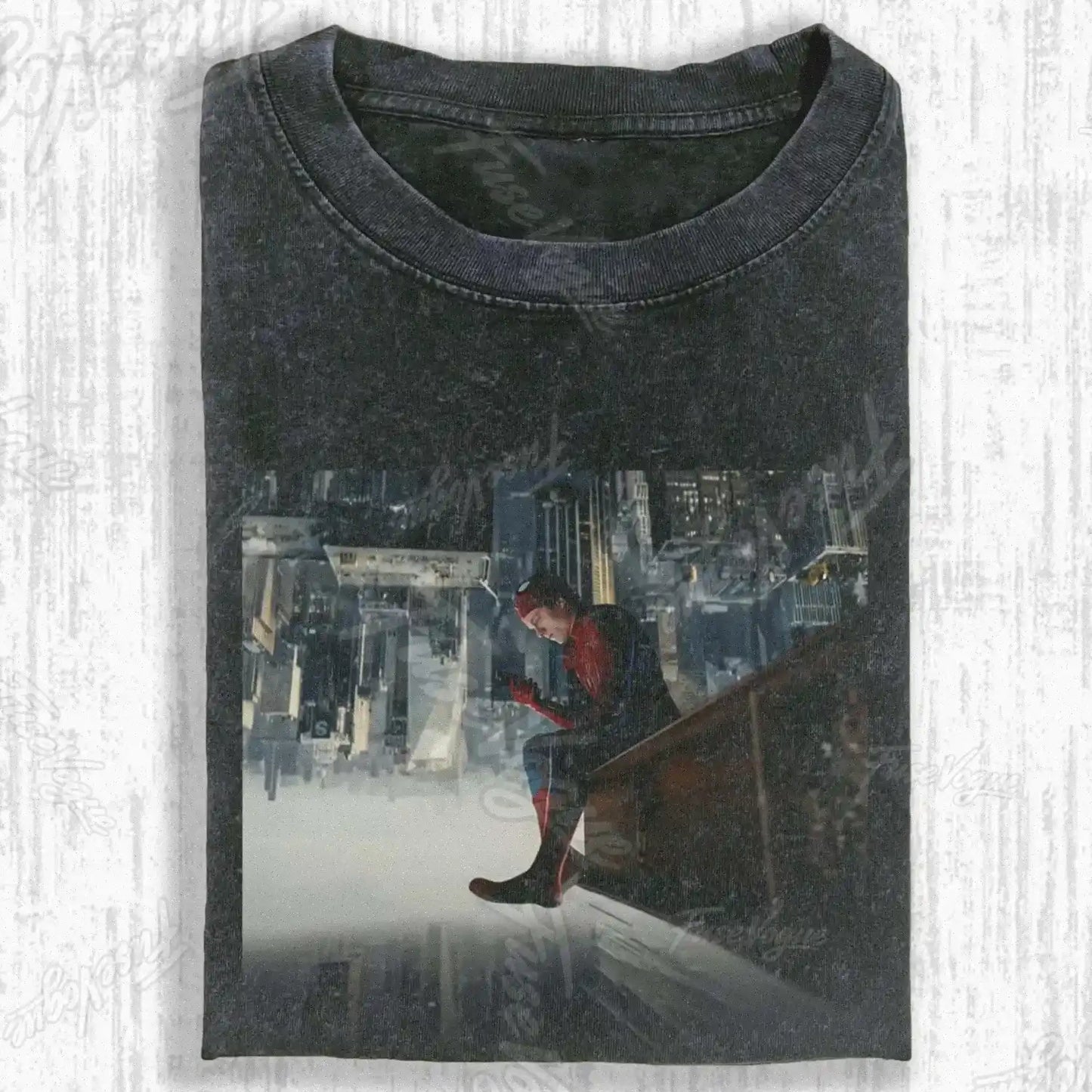 SPIDER SHADOW HERO GRAPHIC T-SHIRT - FUSEVOGUE