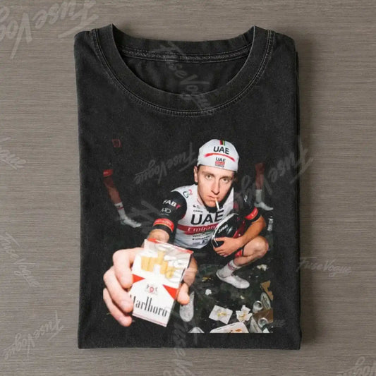 Tadej Pogačar 2026 Vintage Crying Tee - FUSEVOGUE