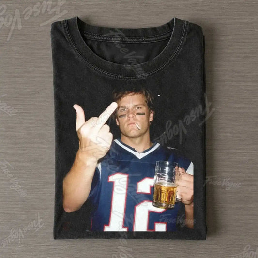 Tom Brady Football T-shirt - FUSEVOGUE