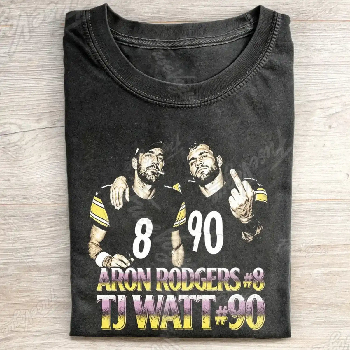 Vintage AR & TJ 90s Bootleg Style Pittsburgh Football Tee - FUSEVOGUE
