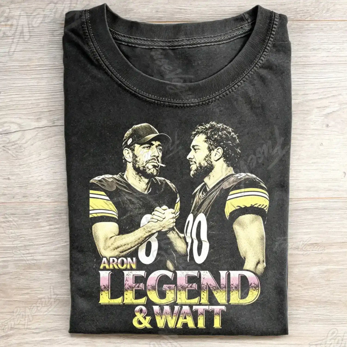 Vintage AR & TJ 90s Bootleg Style Pittsburgh Football Tee - FUSEVOGUE