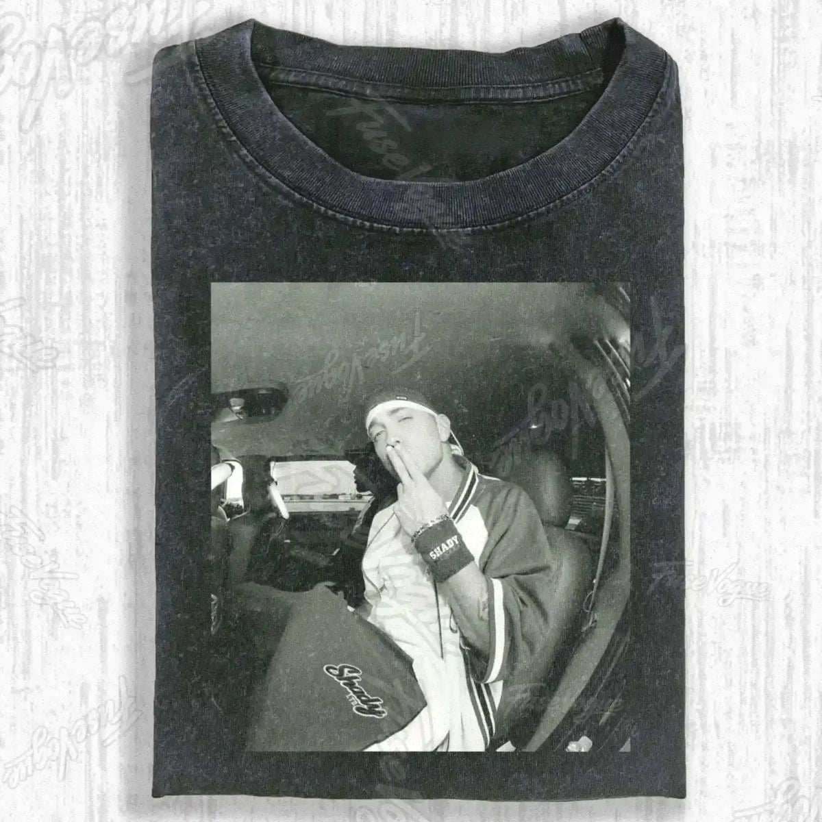 VINTAGE CAR SELFIE HIP‑HOP T-SHIRT - FUSEVOGUE