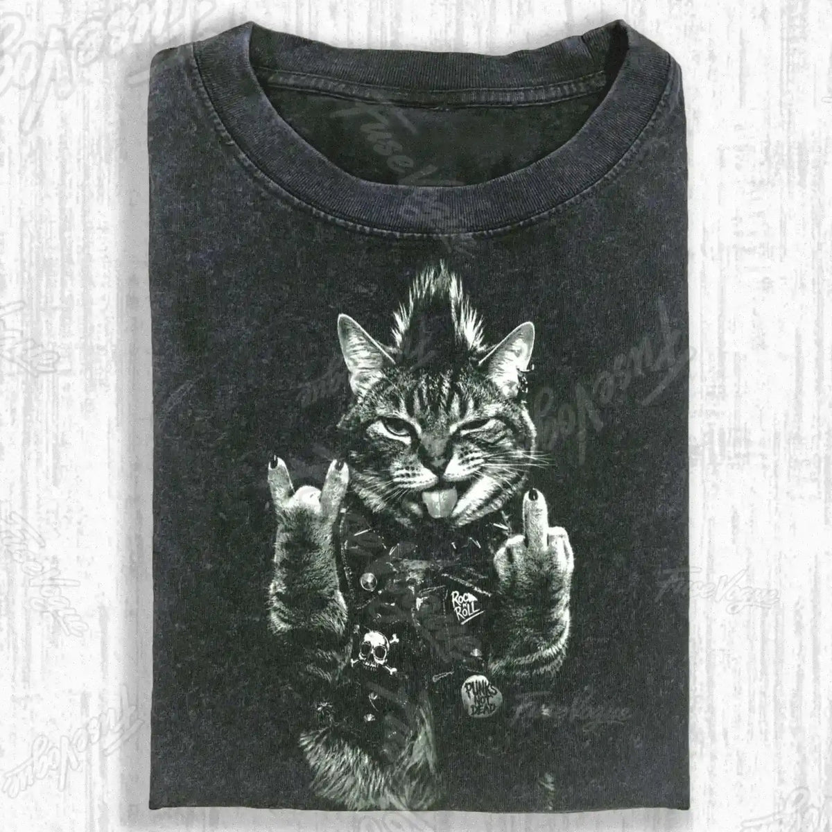 WACKY CAT T-SHIRT - FUSEVOGUE