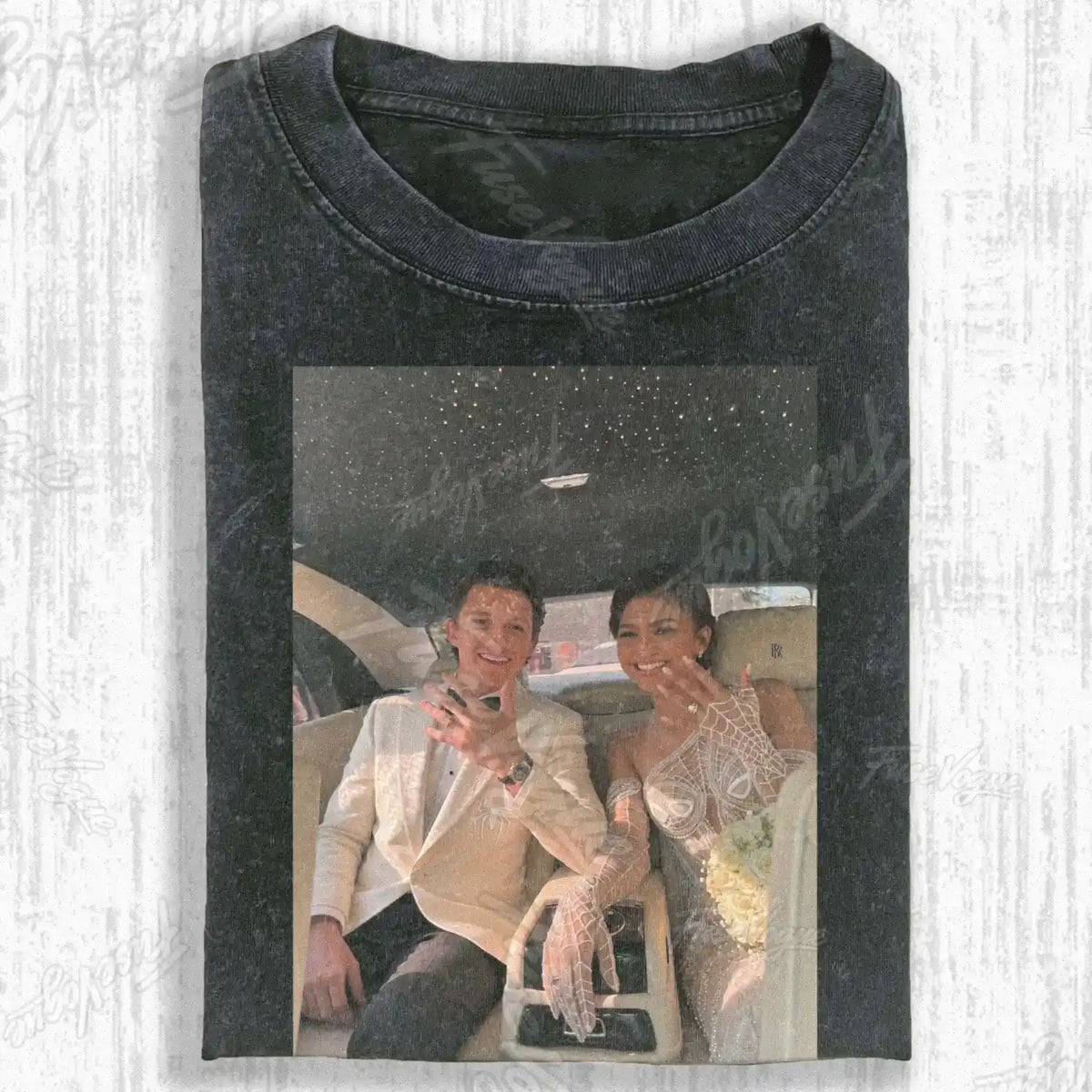 WEDDING CAR MEMORY T-SHIRT - FUSEVOGUE
