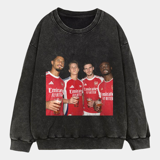 William Saliba & Martin Odegaard & Declan Rice & Bukayo Saka Tee - FuseVogue
