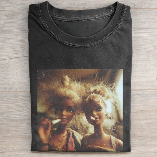 TWO SMOKING BARBIECORE T-SHIRTS 3.0