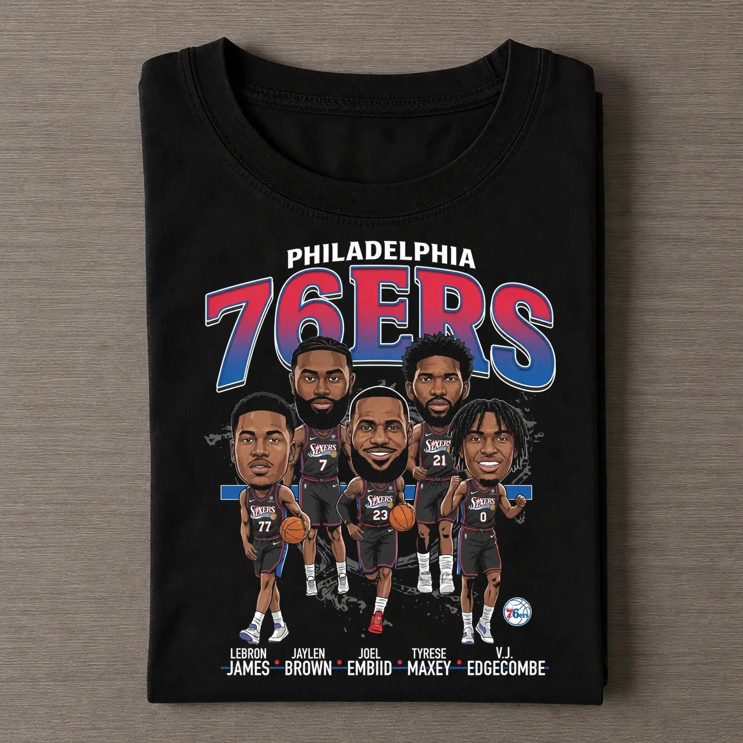 76ers Big Five Tee - FUSEVOGUE