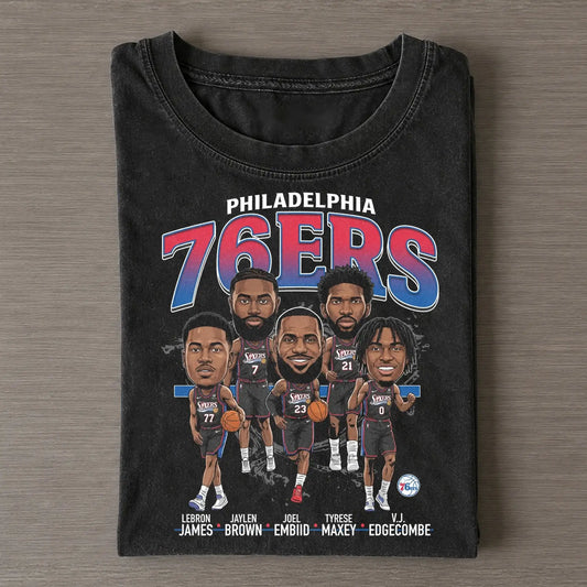 76ers Big Five Tee - FUSEVOGUE
