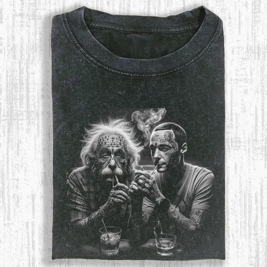 ALBERT EINSTEIN & SHELDON T-SHIRT