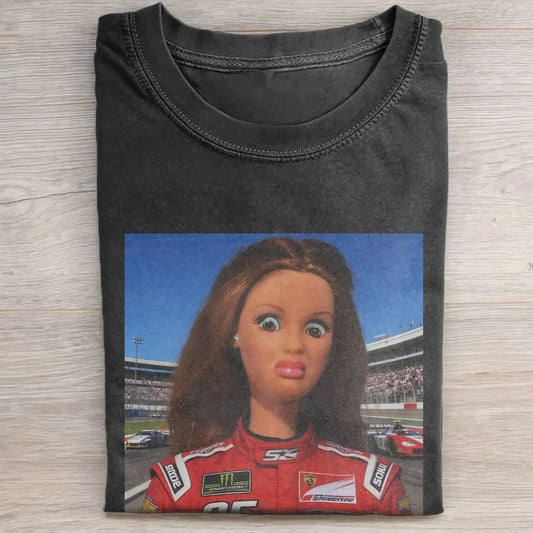 BARBIECORE RACING-INSPIRED VINTAGE TEE 1.0