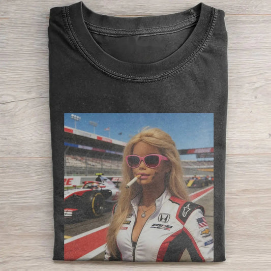 BARBIECORE RACING-INSPIRED VINTAGE TEE 1.1