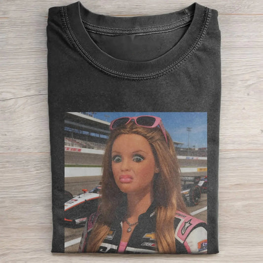 BARBIECORE RACING-INSPIRED VINTAGE TEE 1.3
