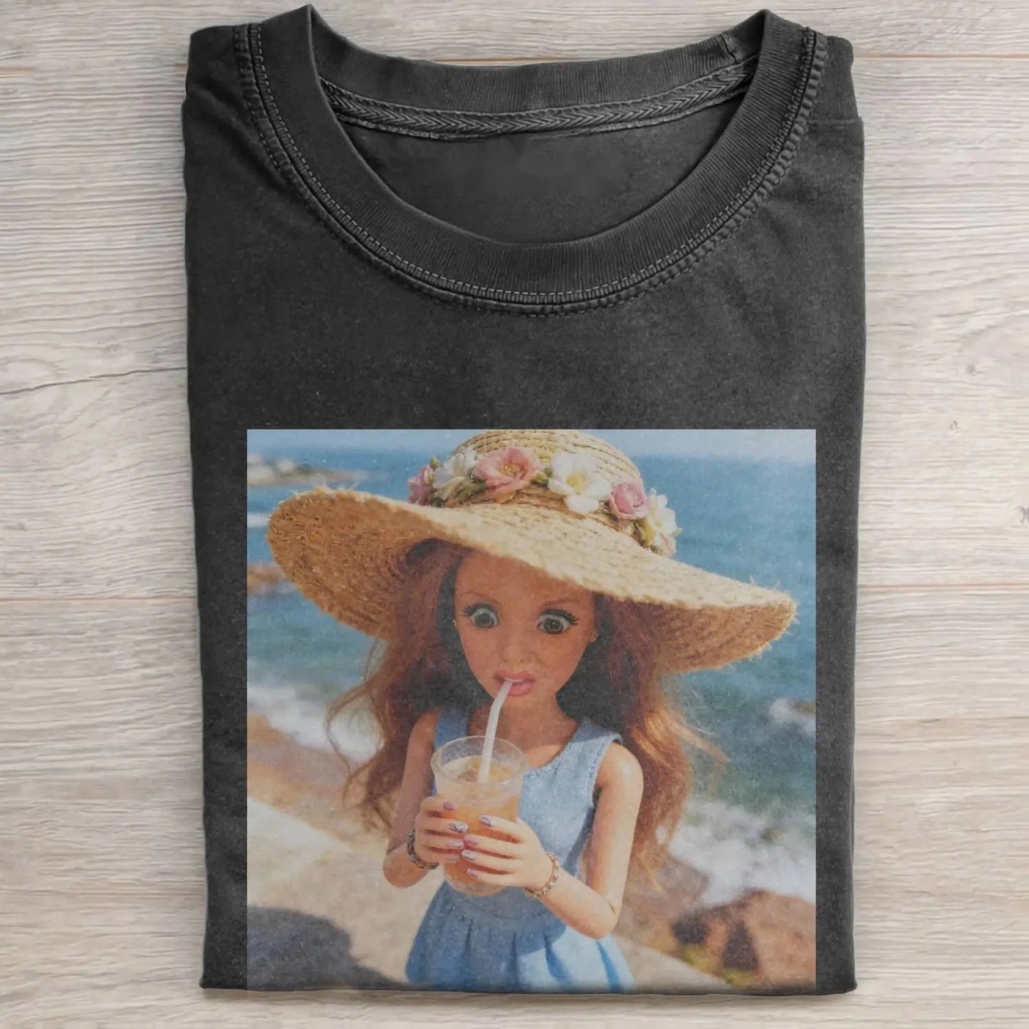 BARBIECORE VACATION BEACH RETRO TEE