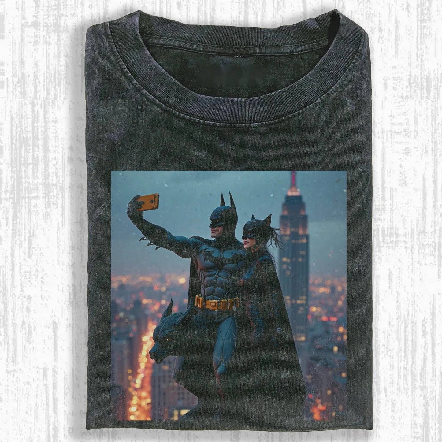 B. AND CATWOMAN T-SHIRT