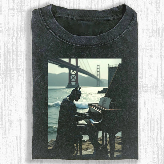 B. PLAYS THE PIANO T-SHIRT