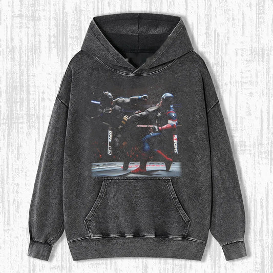 B. & CAPTAIN AMERICA T-SHIRTS
