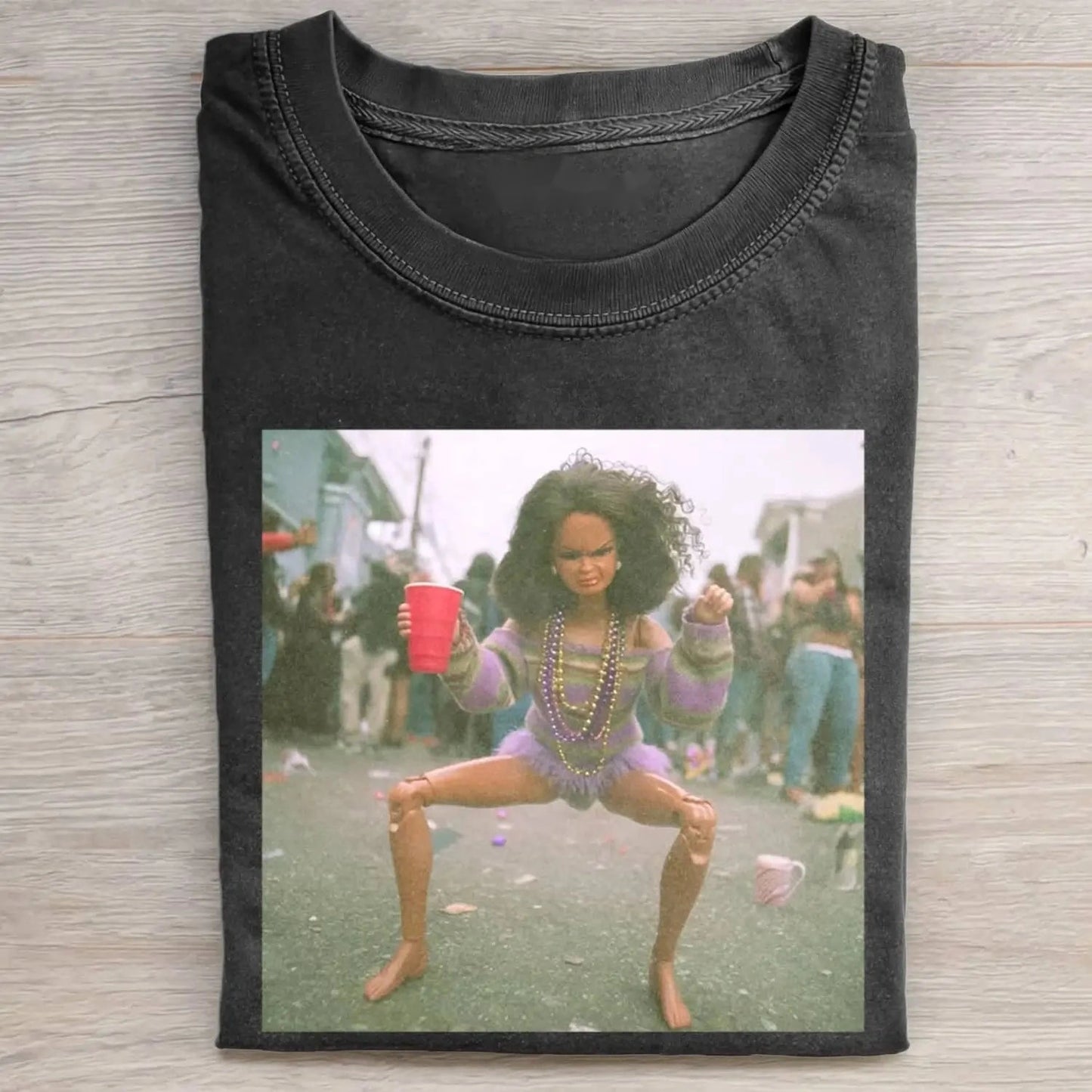 BLACK BARBIECORE PARTY DANCE POV TEE 7.0