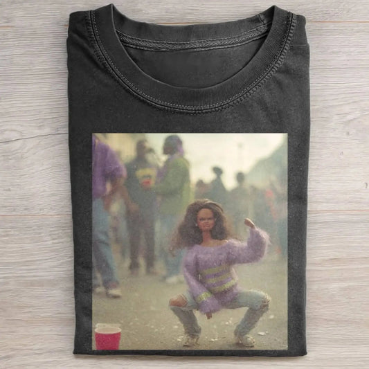 BLACK BARBIECORE PARTY DANCE POV TEE 3.0