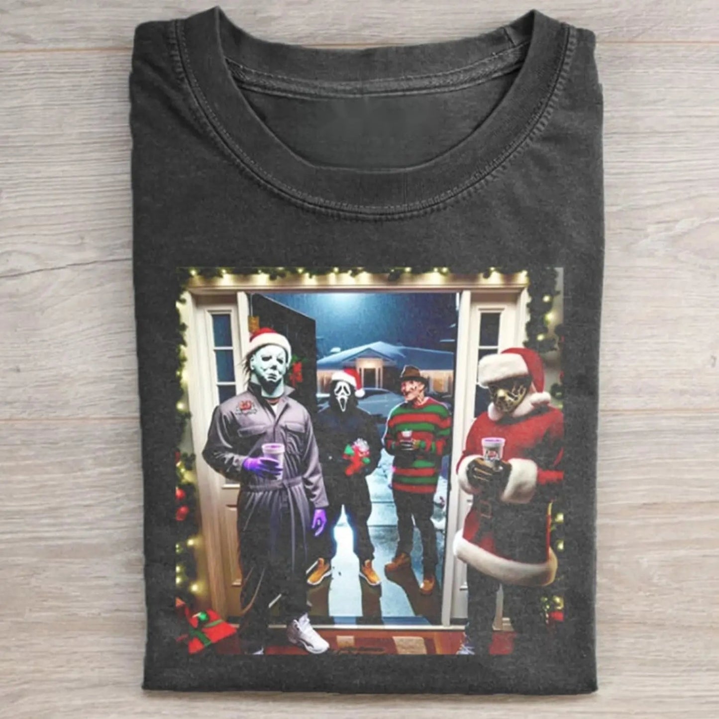Retro Funny Christmas Graphic T-shirt