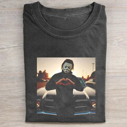 Vintage Horror Graphic T-shirt